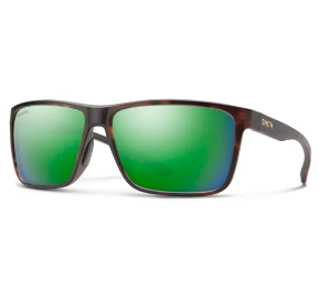 Smith Riptide Matte Tortoise With Chromapop Polarised Glass Green Mirror Lens