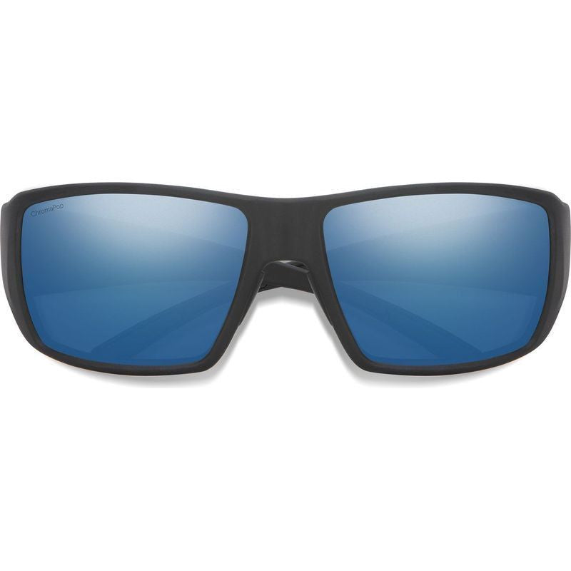 Smith Guides Choice S Matte Black With Chromapop Polarized Glass Blue Mirror Lens