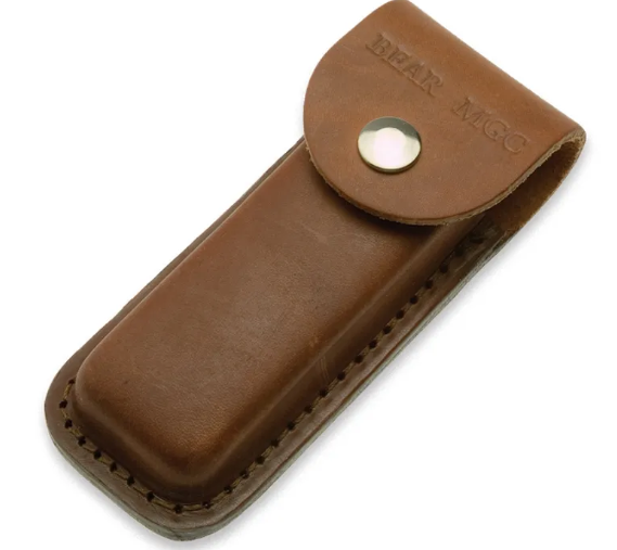 Bear & Son 5" Genuine India Stag Bone Pro Lockback Knife