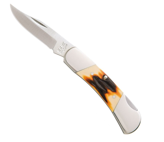 Bear & Son 3/4'' Stag Derlin Lockback Knife