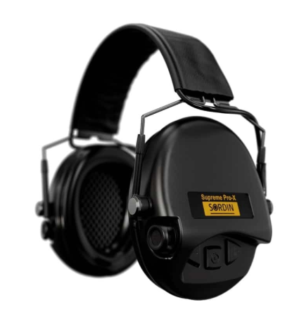 Sordin Supreme Pro-x Leather Headband Ear Muffs [cl:black]