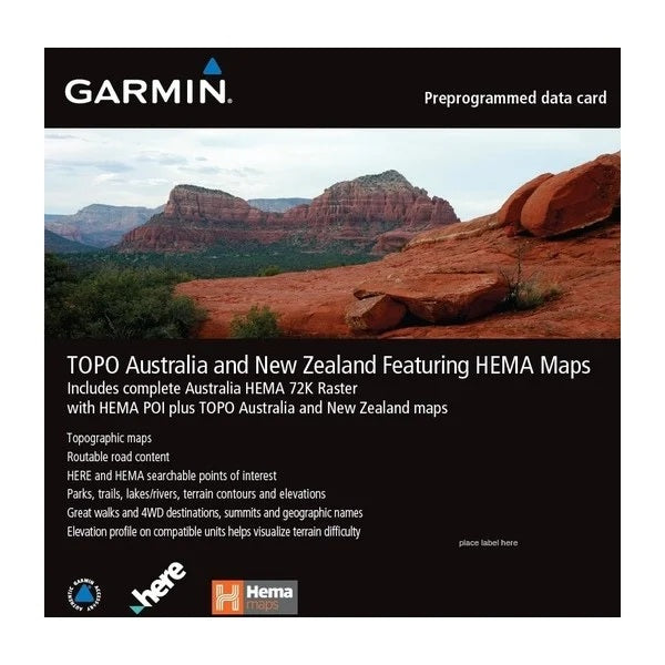 Garmin Topo Australia & New Zealand Hema - Microsd / Sd Card
