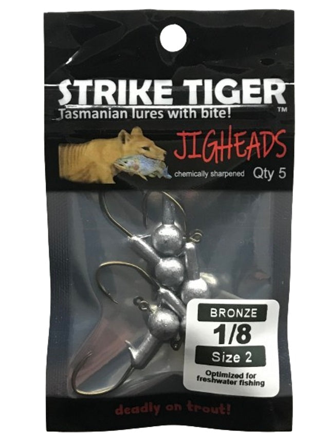 Strike Tiger Jighead Bronze 1/8 #2 (5 Pack) 