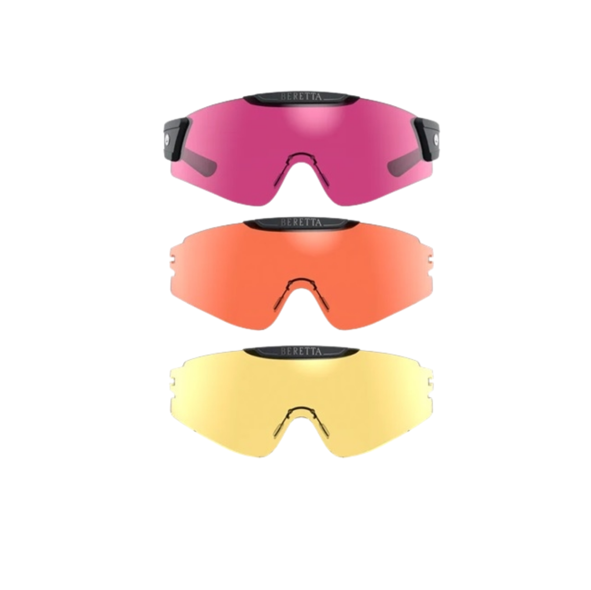 Beretta Mask Shooting Glasses [cl: Orange, Magenta & Yellow]