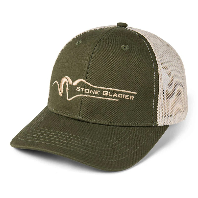 Stone Glacier Classic Trucker Cap [Cl:MILITARY GREEN/TAN]
