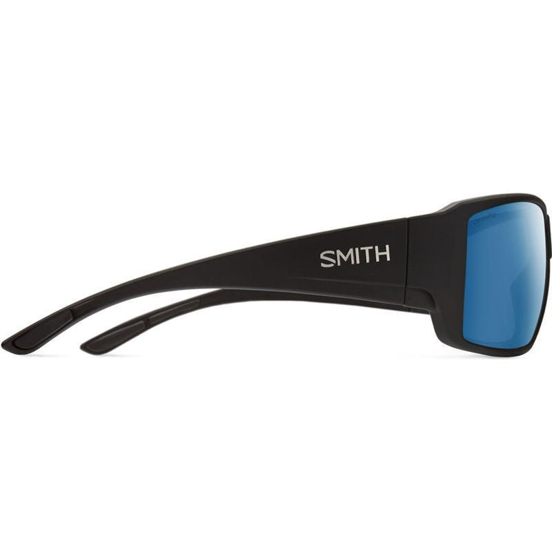 Smith Guides Choice Matte Black With Chromapop Polarized Glass Blue Mirror Lens