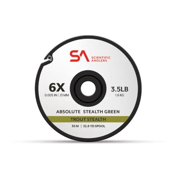 SCIENTIFIC ANGLERS ABSOLUTE TROUT STEALTH TIPPET - 30 METERS [Sz:3X]