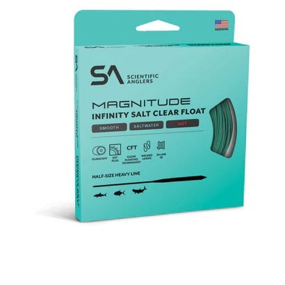 Scientific Anglers Magnitude Smooth Infinity Salt 12' Clear Float Tip Aqua/clear [sz:wf8f]
