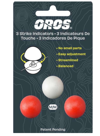 Oros Strike Indicators 3 Pack [sz:medium - 20mm Cl:red & White]