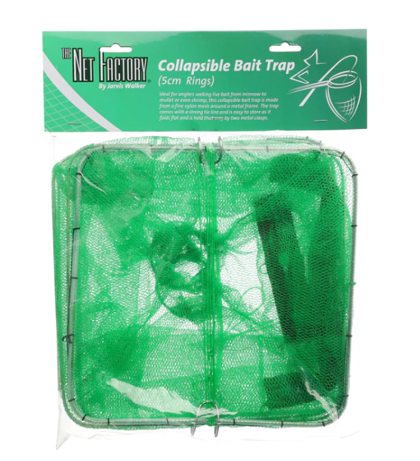 The Net Factory Collapsible Bait Trap Green [model:2" Ring]