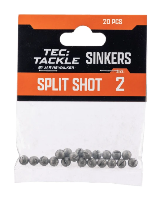 Tec Tackle Split Shot Sinker. [wt:s2 Qty:20pk]