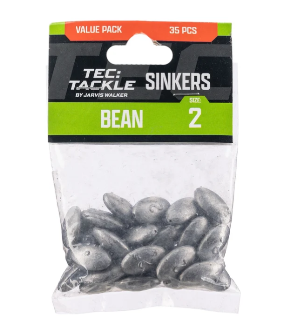 Tec Tackle Bean Sinker - Bulk [wt:s2 Qty:35pk]