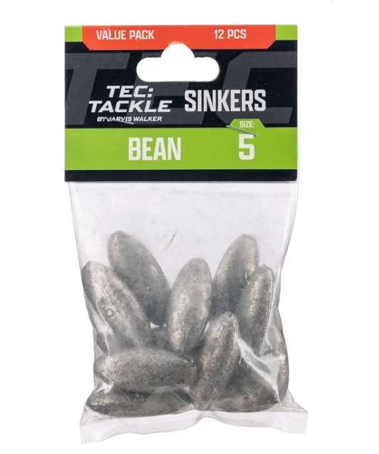 Tec Tackle Bean Sinker - Bulk [wt:s5 Qty:12pk]
