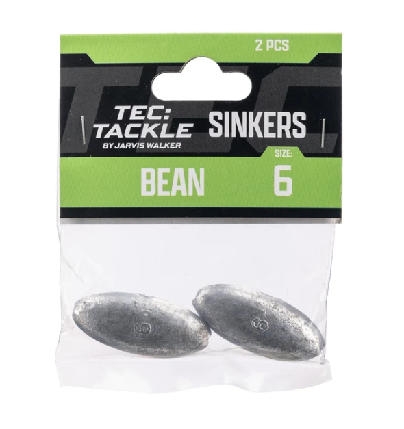 Tec Tackle Bean Sinker [wt:s6 Qty:2pk]