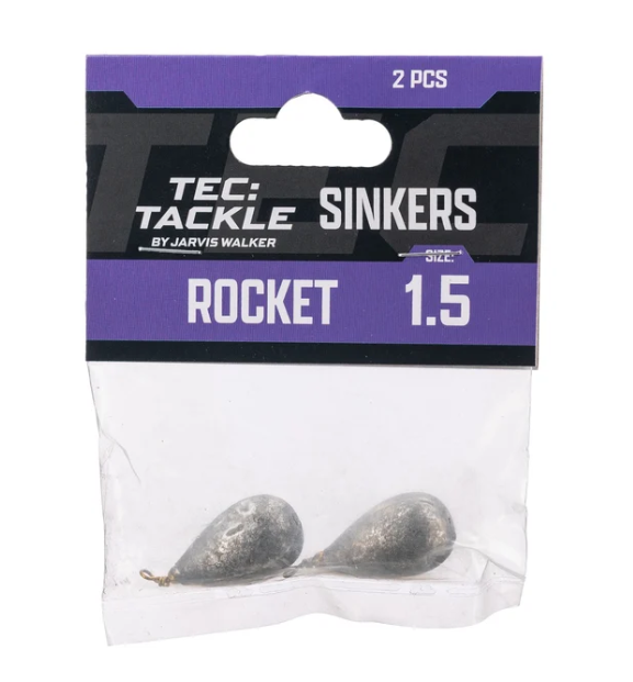 Tec Tackle Rocket Sinker [wt:s1.5 Qty:2pk]