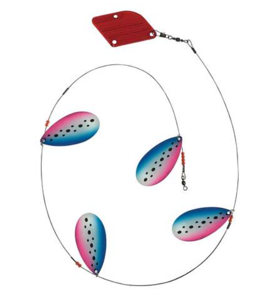 Tassie Devil Cow Bell Trolling Rig [cl:rainbow Trout]