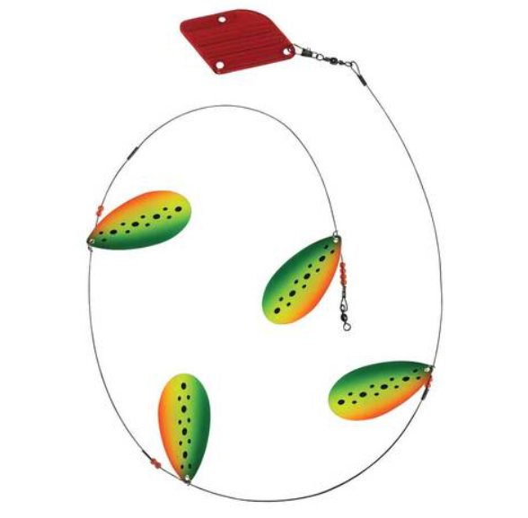 Tassie Devil Cow Bell Trolling Rig [cl:fire Tiger]