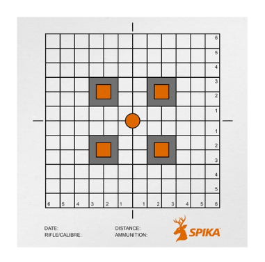 Spika Square Paper Target 20pk