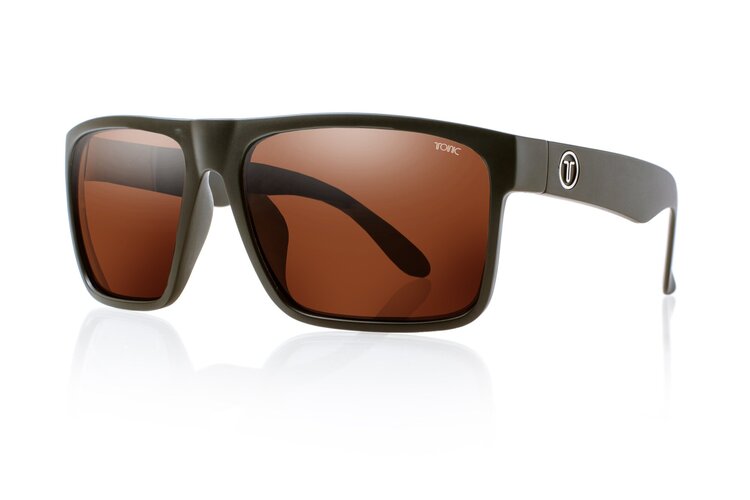 Tonic Outback Sunglasses Matt Black Frame With Photochromic Copper Lens 