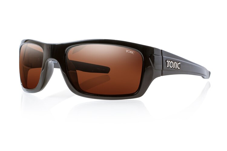 Tonic Trakker Sunglasses Matt Black Frame With Photo Copper Lens