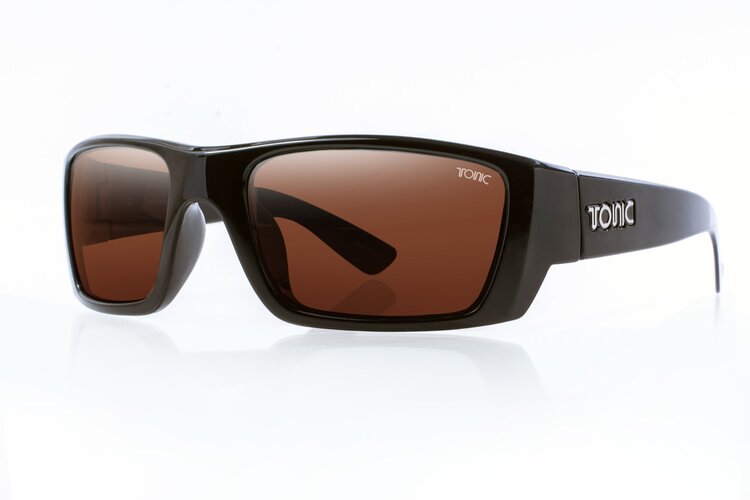 Tonic Rise Sunglasses Matt Black Frame With Photo Copper Lens 