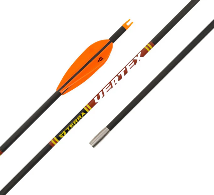 Terra Firma Vertex 5mm Fletched Arrows - 12pk [sz:300 Spine]