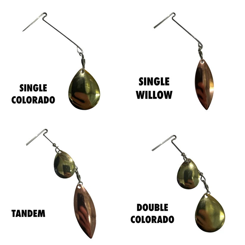Spinwright 5/8oz Spinnerbait Single Willow Rigged 4" [cl:1]