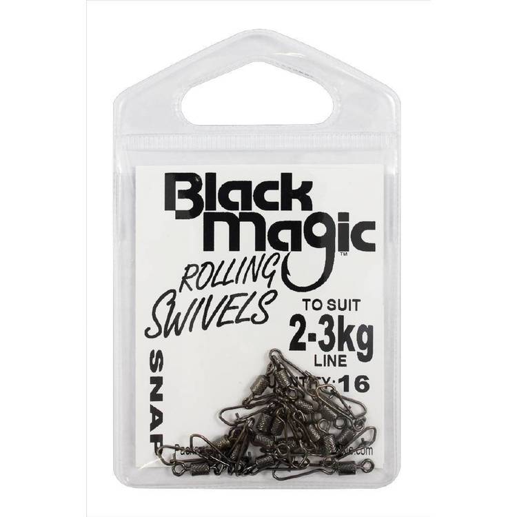 Black Magic Rolling Snap Swivel [wt:2-3 Kg]