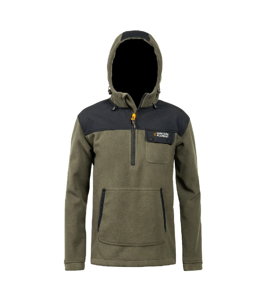 Hunters Element Bush Coat Half Zip Kids [sz:6 Cl:forest Green]