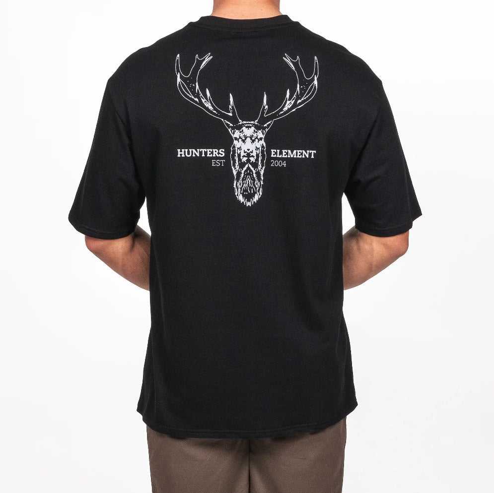 Hunters Element Alpha Stag Tee [sz:s Cl:black]