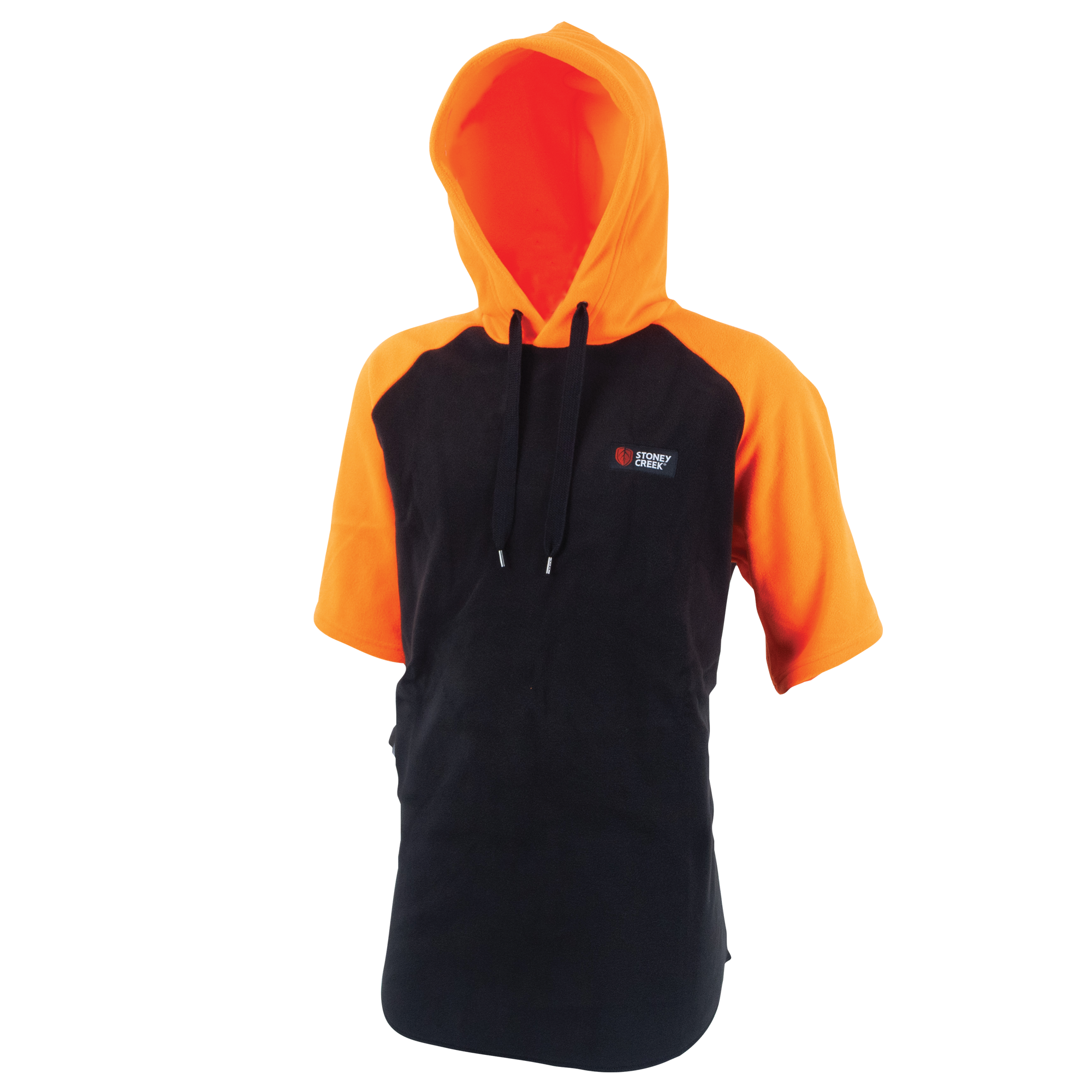 Stoney Creek Mens Hooded Bush Tee [sz:s Cl:black/orange]