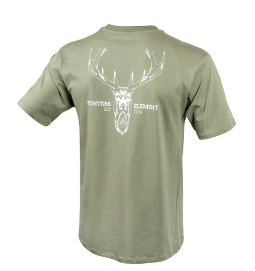Hunters Element Alpha Stag Tee [sz:s Cl:sage]