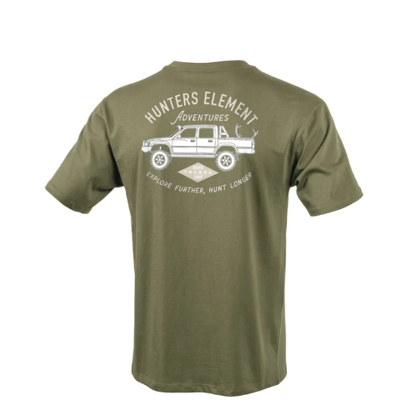 Hunters Element Mens Lux Tee [sz:s Cl:khaki]