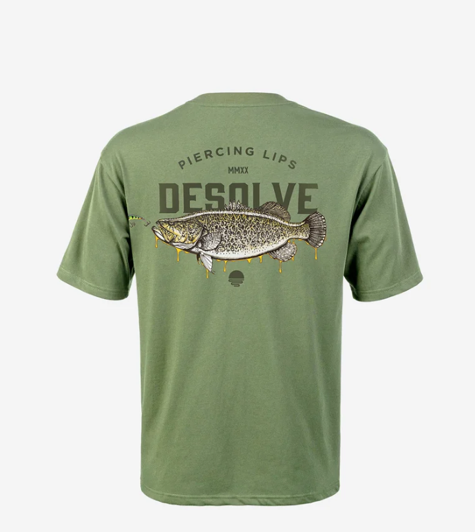 Desolve Piercing Lips Murray Cod Tee [sz:m Cl:ivy]