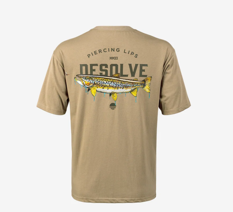 Desolve Piercing Lips Trout Tee [sz:m Cl:tussock]