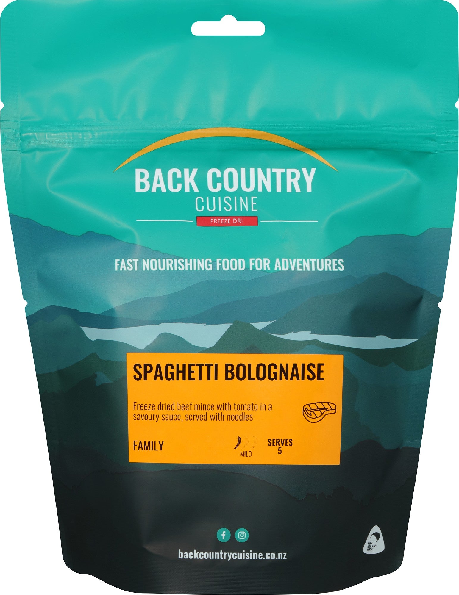BACK COUNTRY CUISINE Spaghetti Bolognaise [Sz:FAMILY]