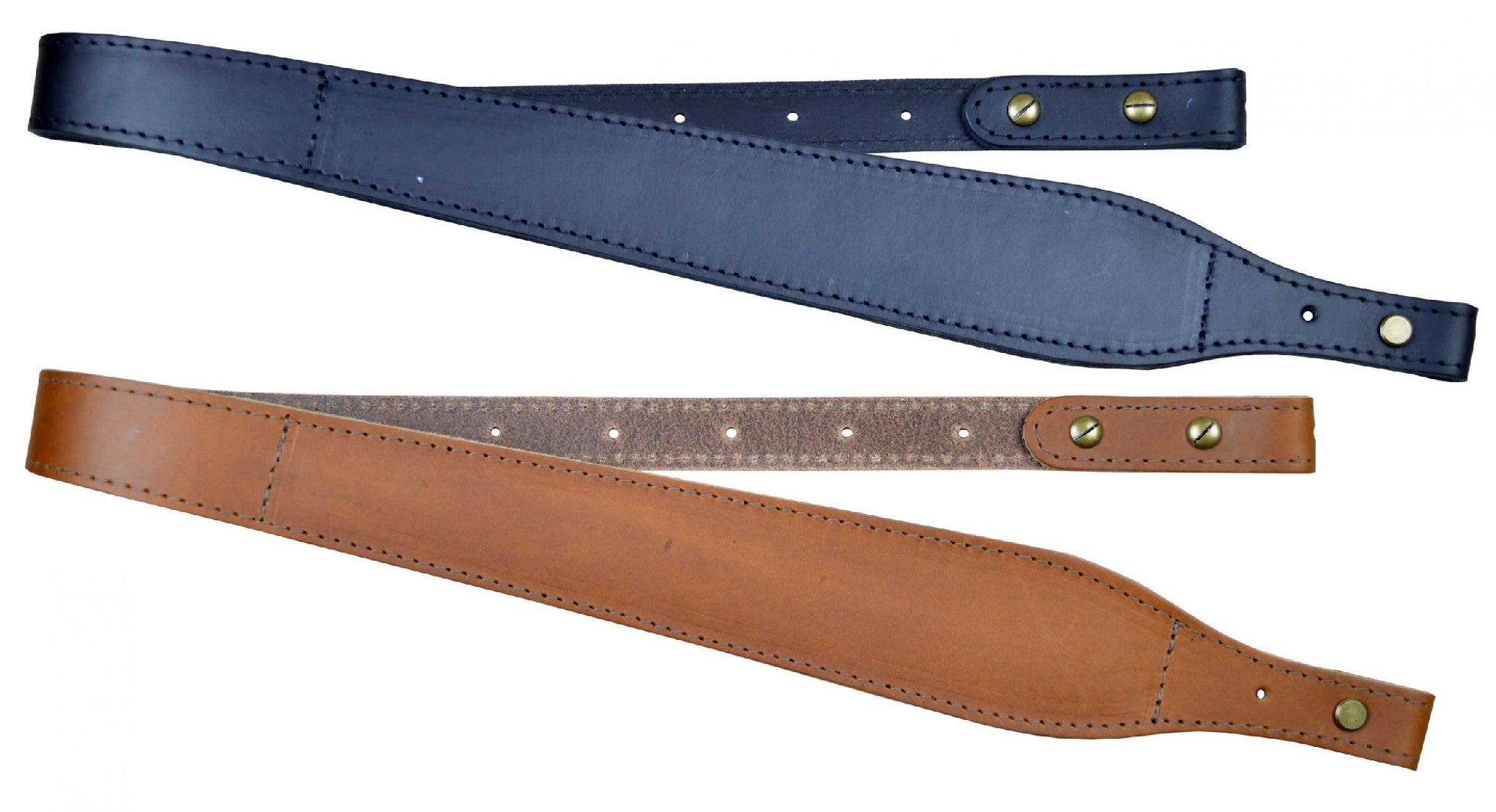 Colonial Leather Tapered Sling With Wool Padding [cl:black]