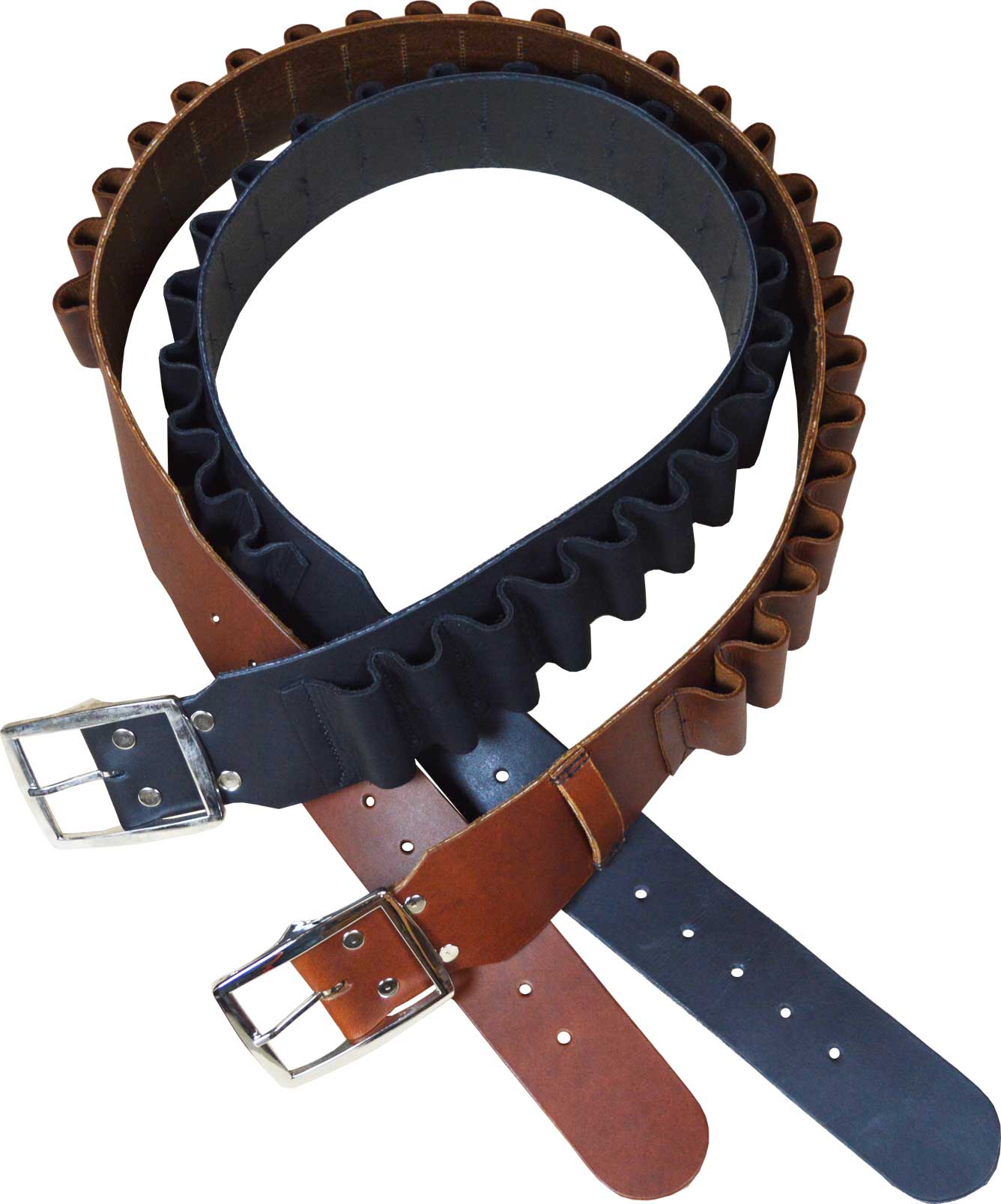 Colonial Leather Brown Shotgun Belt 12ga [sz:32-41 Cl:brown]