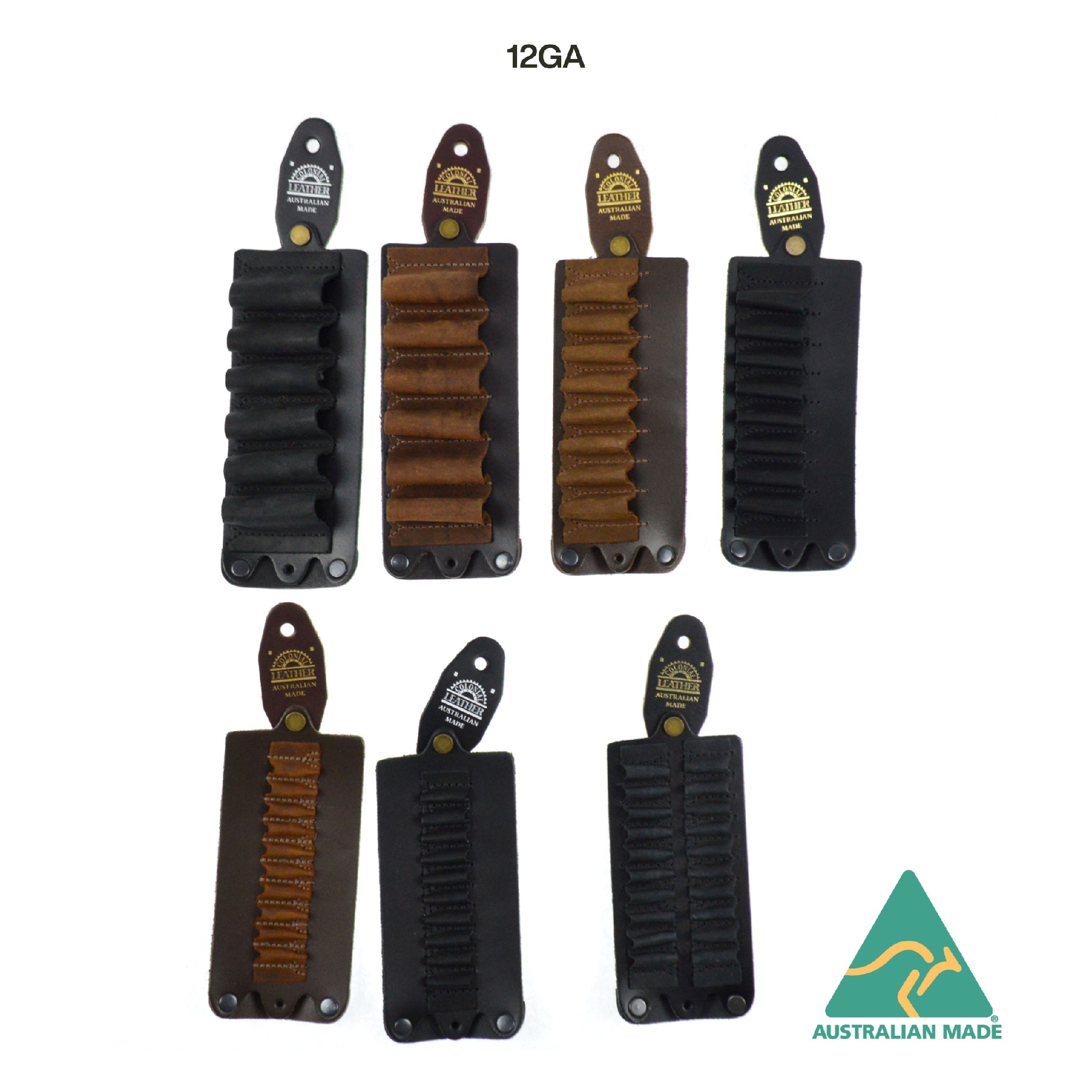 Colonial Leather Sling Ammunition Holder [sz:12ga Cl:brown]