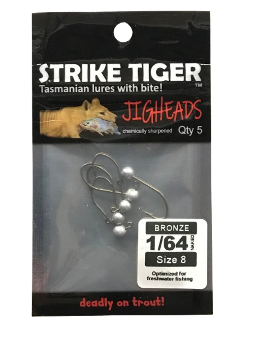 Strike Tiger Jighead Bronze 1/64 #8 (5 PK)