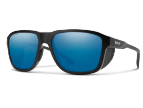 Smith Embark Matte Black With Chromapop Glass Polarized Blue Mirror Lens