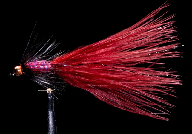Manic Tackle Snowy Bugger Claret Fishing Fly
