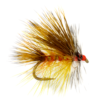 Fulling Mill Jackie's Hot Head Yellow Stimulator Fly