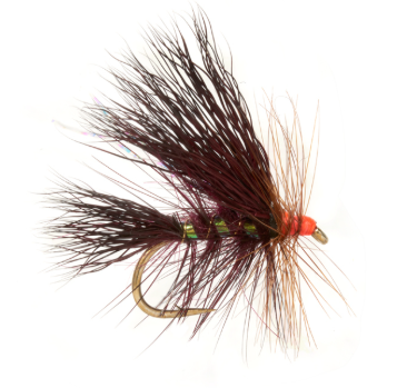 Fulling Mill Jackie's Hot Head Claret Stimulator Fly
