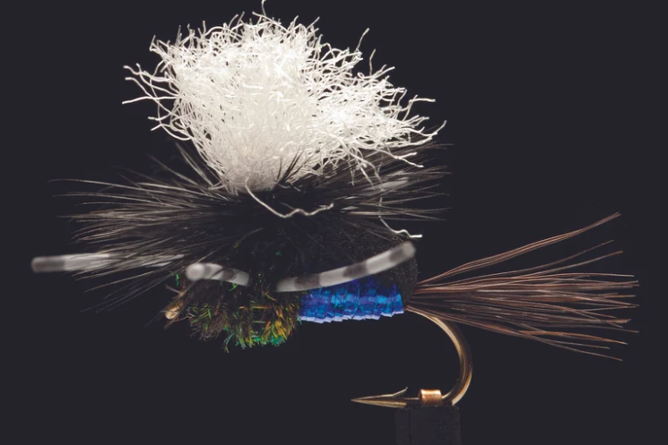 Manic Tackle Para Improved Humpy Blue Fishing Fly