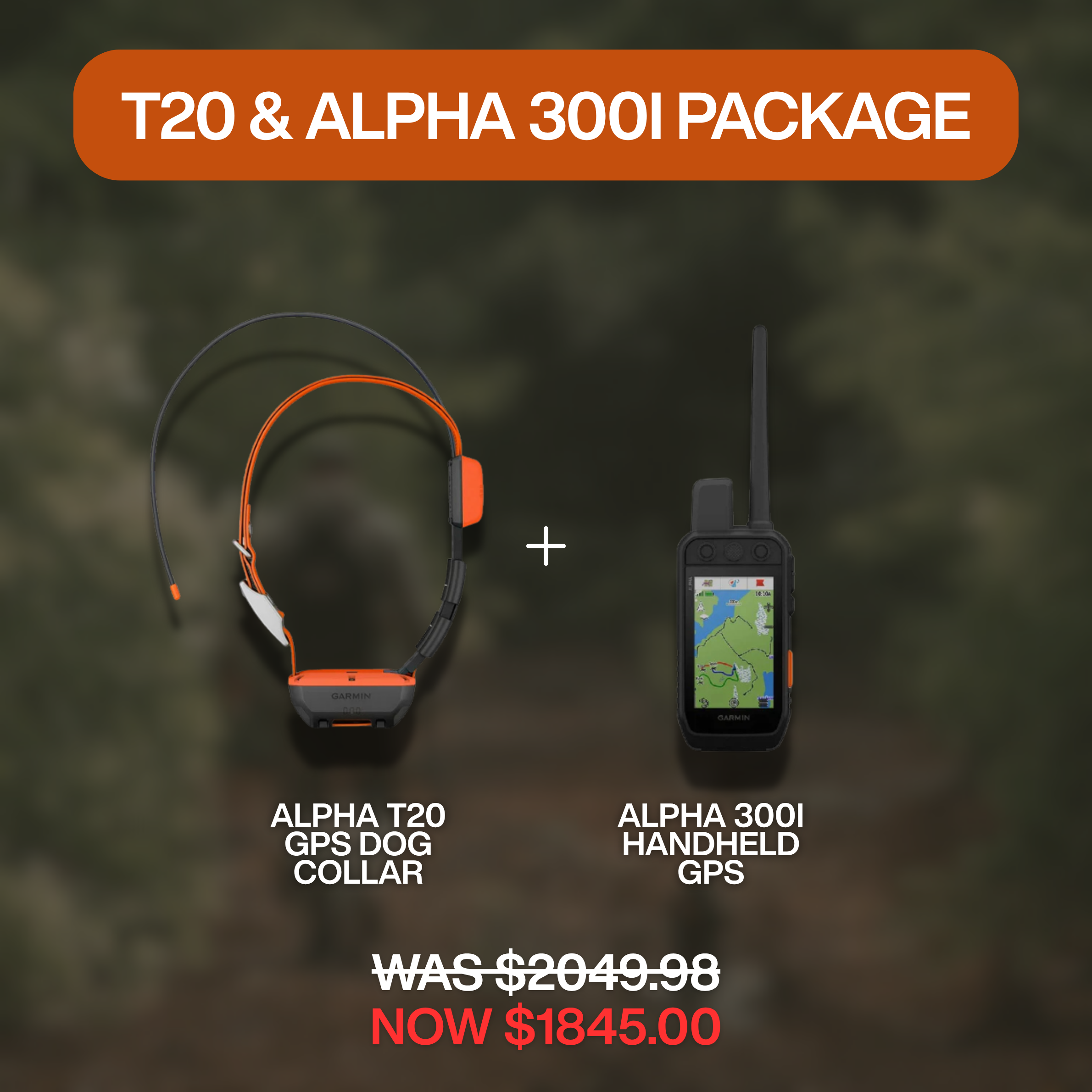 GARMIN PACKAGE - Alpha T 20 Collar & Alpha 300i Handheld