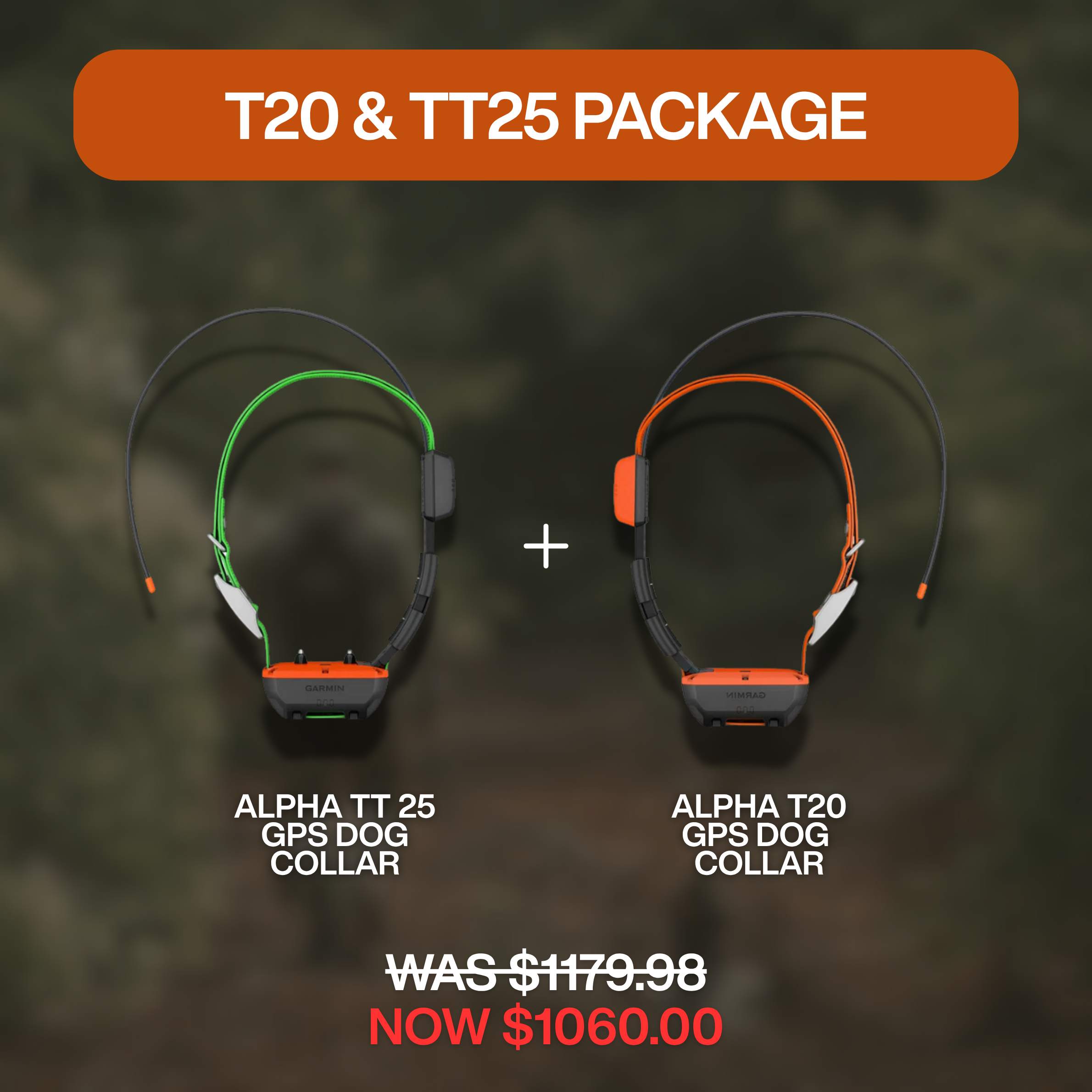 GARMIN PACKAGE - Alpha TT 25 Collar & Alpha T 20 Collar