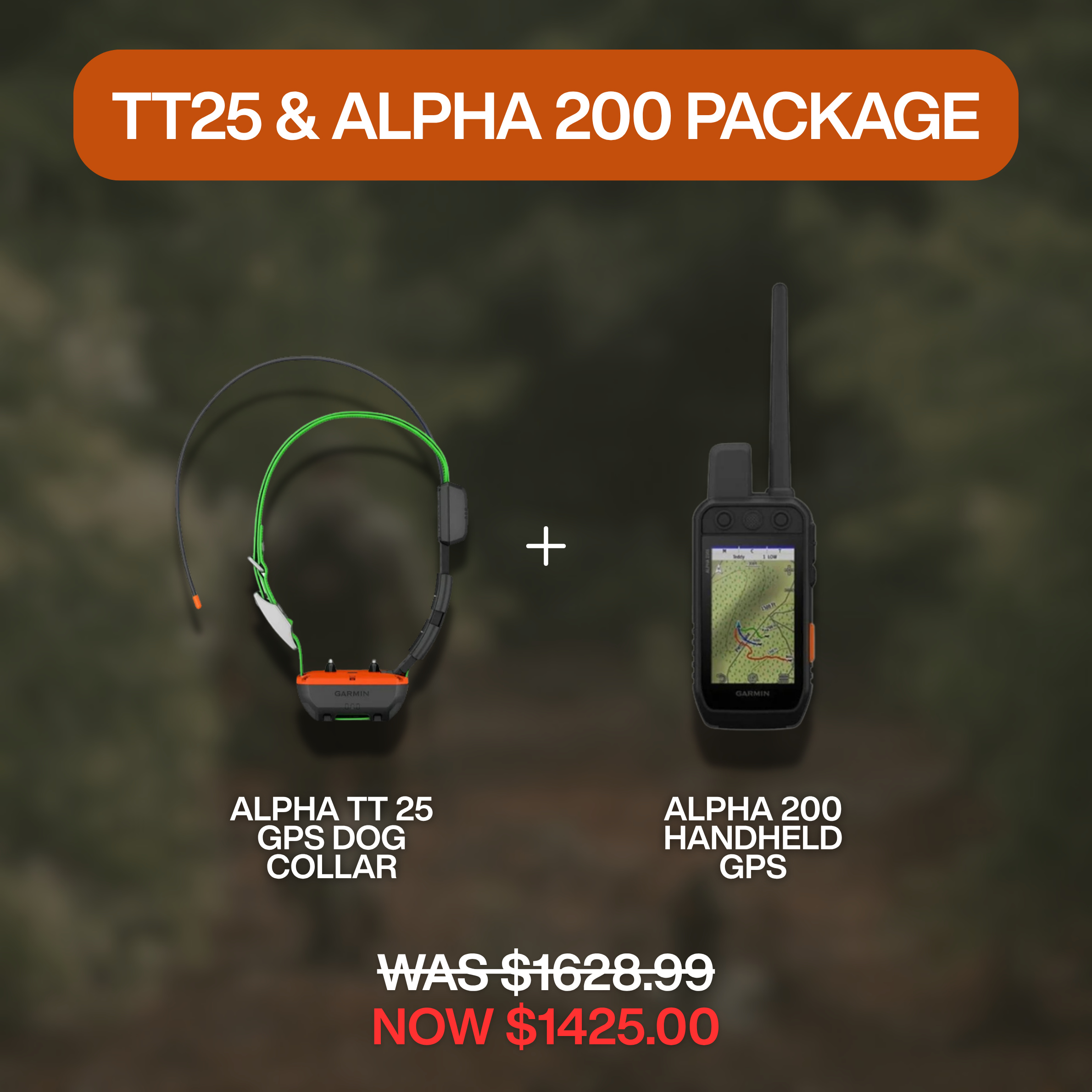 GARMIN PACKAGE - Alpha TT 25 Collar & Alpha 200 Handheld